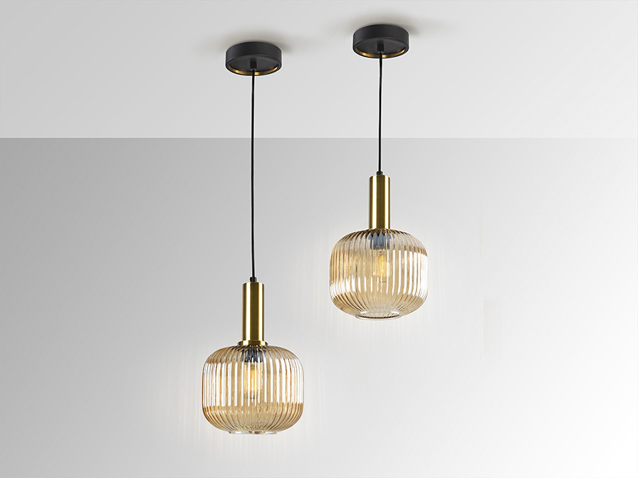 Schuller Lighting 1 Light Pendants Norma 225588  NORMA- LAMP 1L AMBER