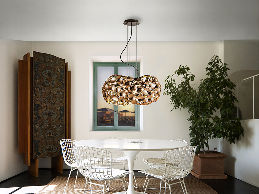 Schuller Lighting Pendants Narisa 266251N  ·NARISA· LAMP 5L.Ø47 ROSE GOLD