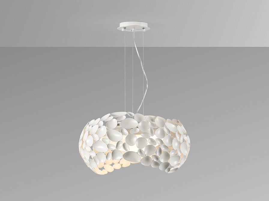 Schuller Lighting Pendants Narisa 266290  ·NARISA· LAMP, 5L., Ø47, WHITE