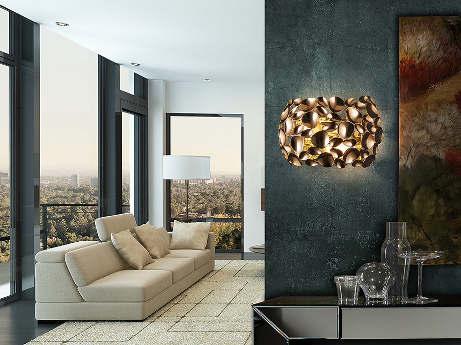 Schuller Lighting Wall lamps Narisa 266782N  ·NARISA·WALL LAMP 2L.ROSE GOLD
