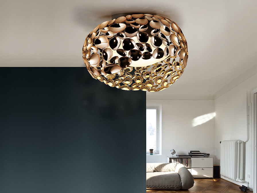Schuller Lighting Flush Ceiling Lamps Narisa 266822N  ·NARISA· CEILING LAMP Ø47, ROSE GOLD