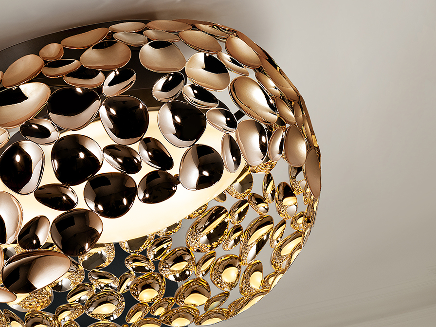 Schuller Lighting Flush Ceiling Lamps Narisa 266822N  ·NARISA· CEILING LAMP Ø47, ROSE GOLD