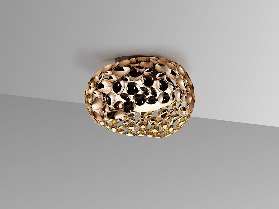 Schuller Lighting Flush Ceiling Lamps Narisa 266822N  ·NARISA· CEILING LAMP Ø47, ROSE GOLD
