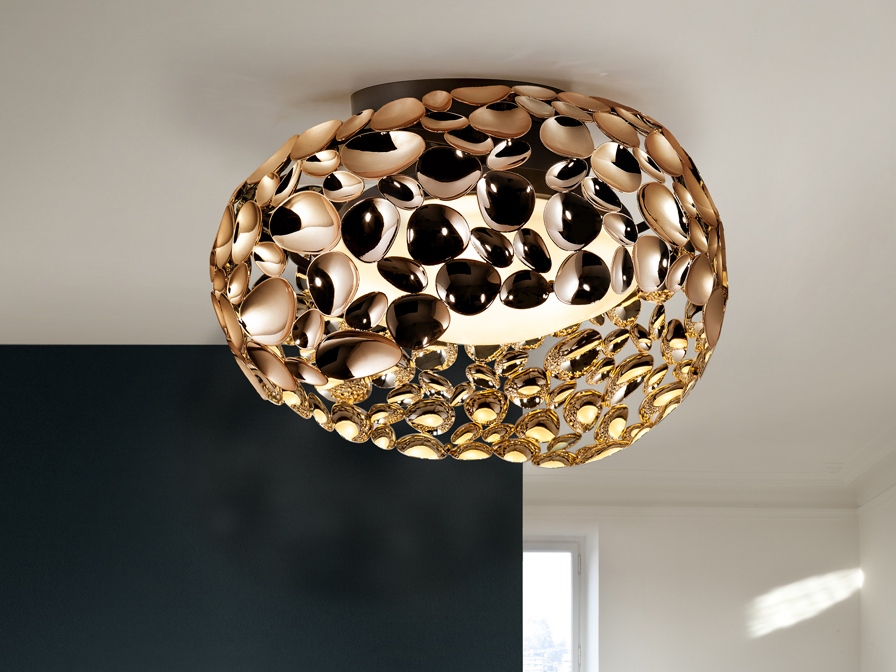 Schuller Lighting Flush Ceiling Lamps Narisa 266822N  ·NARISA· CEILING LAMP Ø47, ROSE GOLD