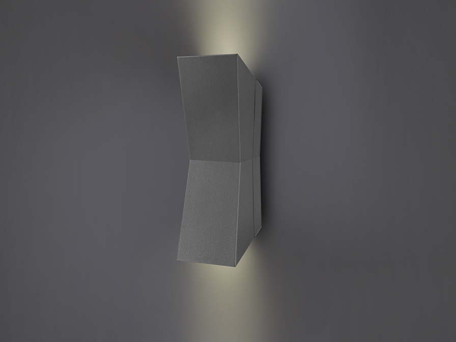 Schuller  Outdoor lighting Keops 295734  KEOPS - GREY OUTDOOR WALL LAMP IP65