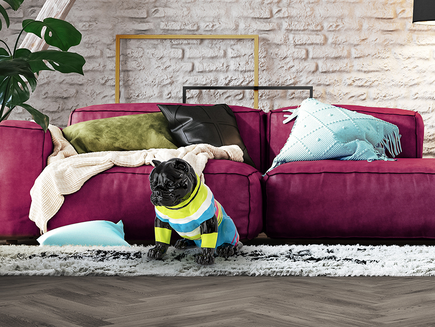 Schuller  Decorative figures Rocky 317029  ROCKY - MEDIUM PITBULL - BLACK-STRIPES