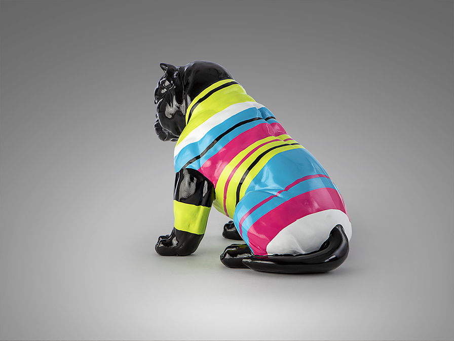 Schuller  Decorative figures Rocky 317029  ROCKY - MEDIUM PITBULL - BLACK-STRIPES