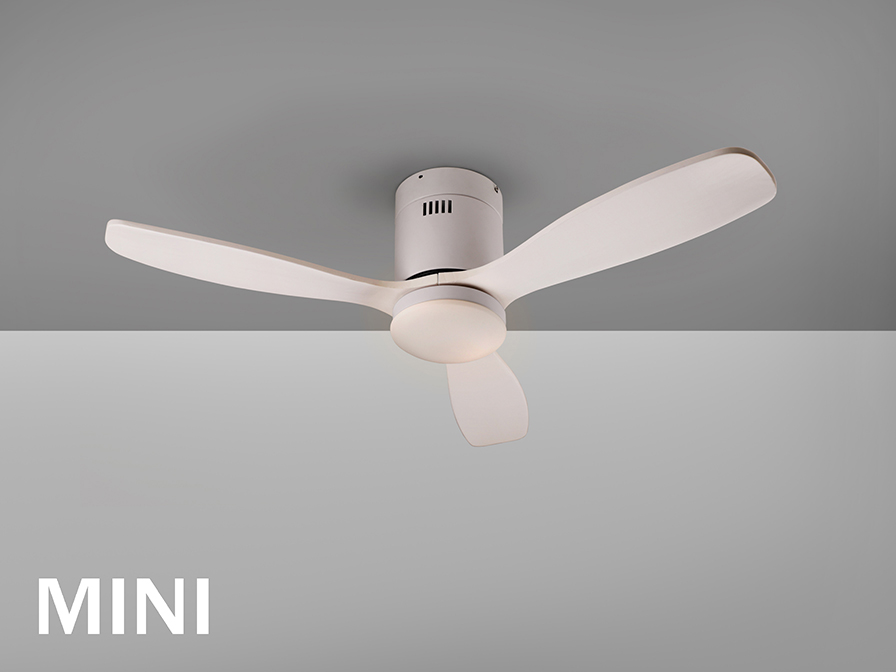 Schuller Lighting Ceiling fans Ø 100 to 120 cm Siroco 329361D  SIROCO MINI- WHITE FAN DIMMABLE