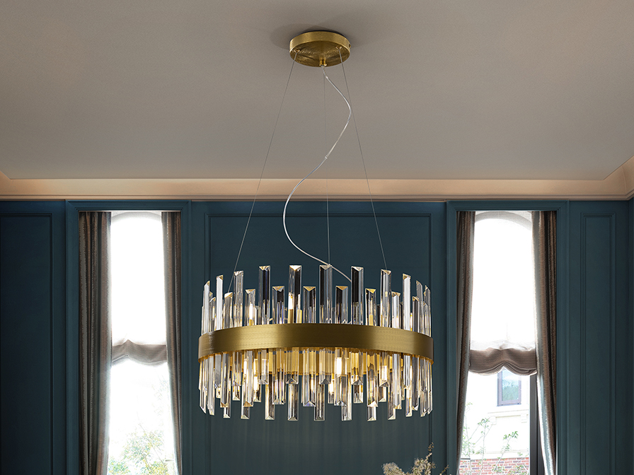 Schuller Lighting Pendants Grace 365277  ·GRACE· LAMP, 14L., GOLDEN