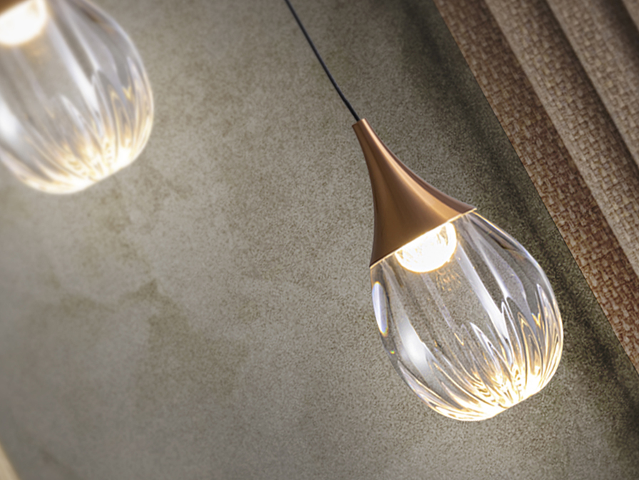 Schuller  1 Light Pendants Corina 403467  CORINA - LAMP 1L BLACK-COPPER