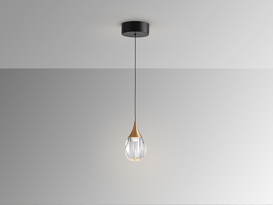 Schuller  1 Light Pendants Corina 403467  CORINA - LAMP 1L BLACK-COPPER