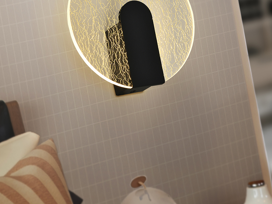 Schuller Lighting Wall lamps Auris 459381  AURIS - BLACK WALL LAMP