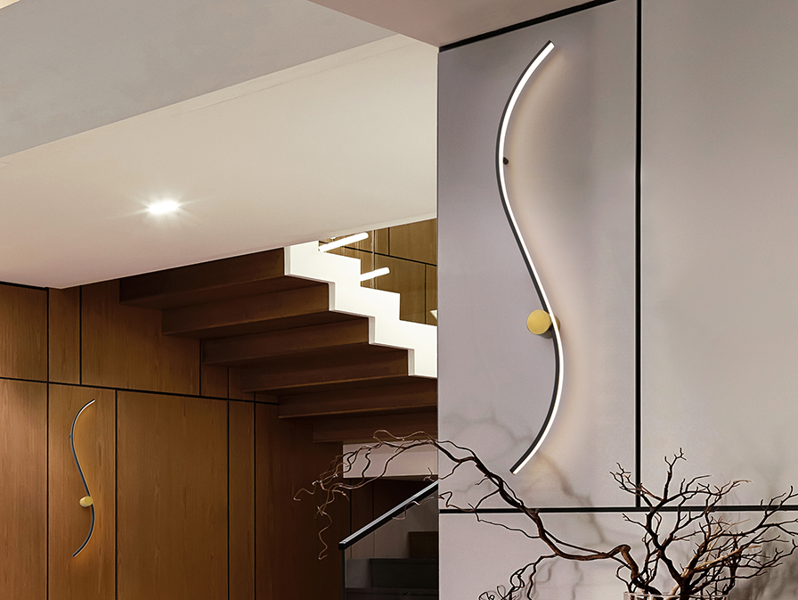 Schuller Lighting Wall lamps Siloe 483265  SILOE - BLACK-GOLD WALL LAMP