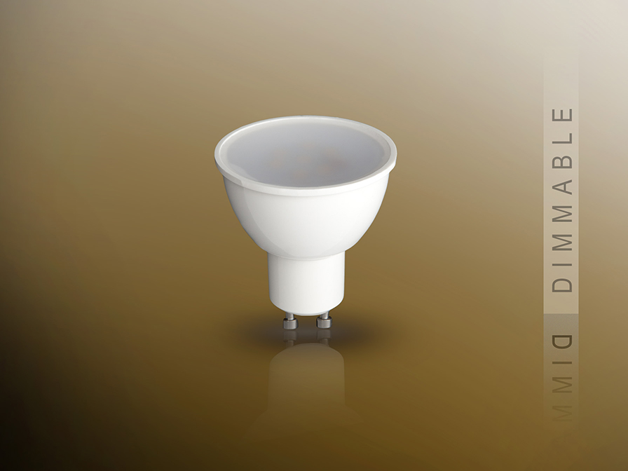 Schuller Lighting Bulbs and Accessories GU10 50229  DIMMABLE LED BULB 3000K 7W GU10