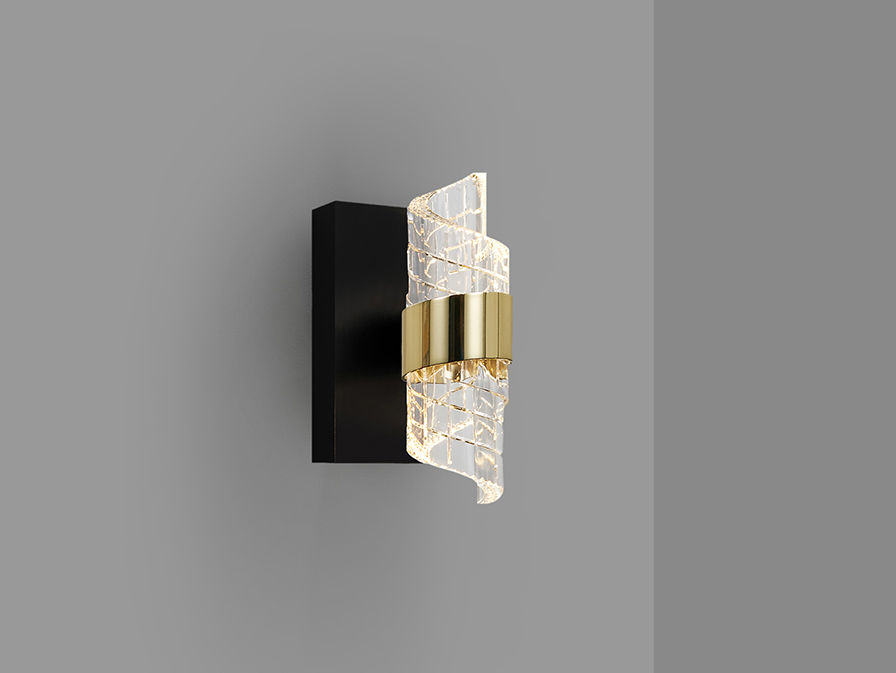 Schuller  Wall lamps Iliada 631851  ILIADA - WALL LAMP 1L BLACK-GOLD
