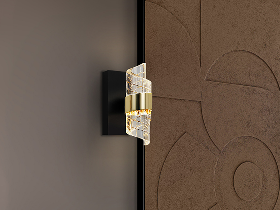 Schuller  Wall lamps Iliada 631851  ILIADA - WALL LAMP 1L BLACK-GOLD