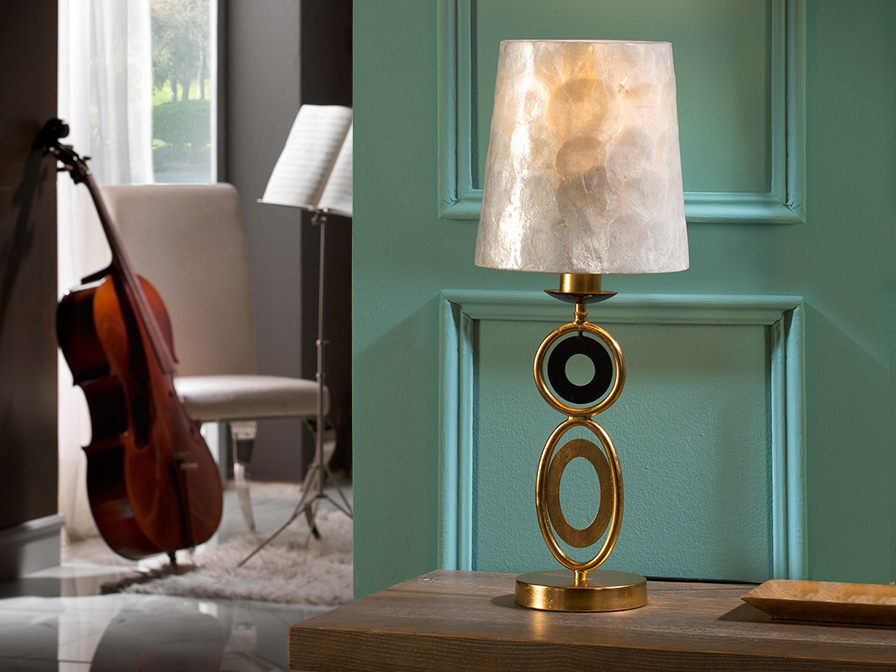 Schuller Lighting Table lamps Edén 716153  ·EDEN· GOLD TABLE LAMP, 1L.