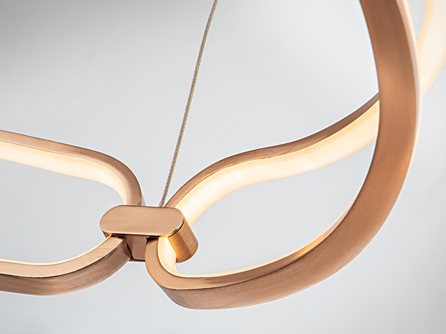 Schuller Lighting Pendants Colette 786716D  ·COLETTE· LED LAMP Ø60 ROSE GOLD, DIMMAB