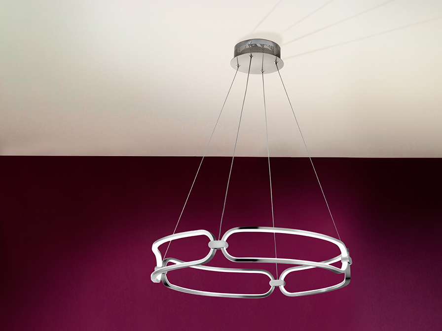 Schuller Lighting Pendants Colette 786831  ·COLETTE· LED LAMP, Ø60,CHROME