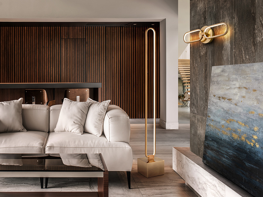 Schuller Lighting Floor lamps Colette 787321  ·COLETTE· FLOOR LAMP ROSE GOLD