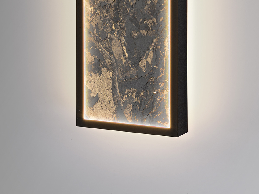 Schuller  Wall lamps Stone 803526  STONE- WALL LAMP LED CCT-BLACK L60