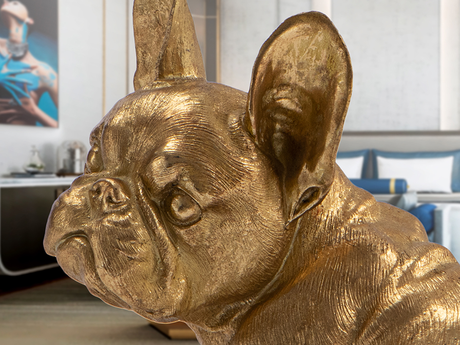 Schuller Furniture and decoration Decorative figures Bull Frances 816601  ·BULL FRANCES· SMALL FIGURE, GOLDEN